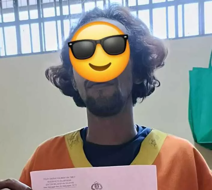 Pria berinisial LM (37), pelaku penikaman yang melukai dua orang. 