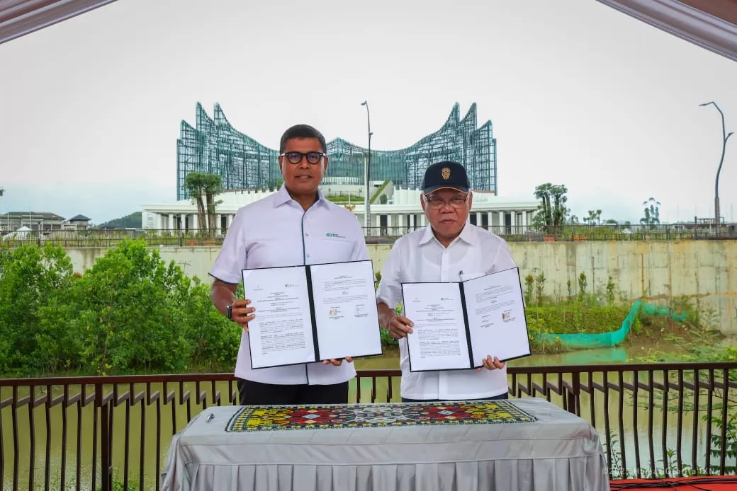 Penandatanganan dilakukan langsung oleh Kepala OIKN Basuki Hadimuljono dan Direktur Utama BPJS Ketenagakerjaan Anggoro Eko Cahyo di Plaza Seremoni IKN, Kamis (23/1/2025). 
