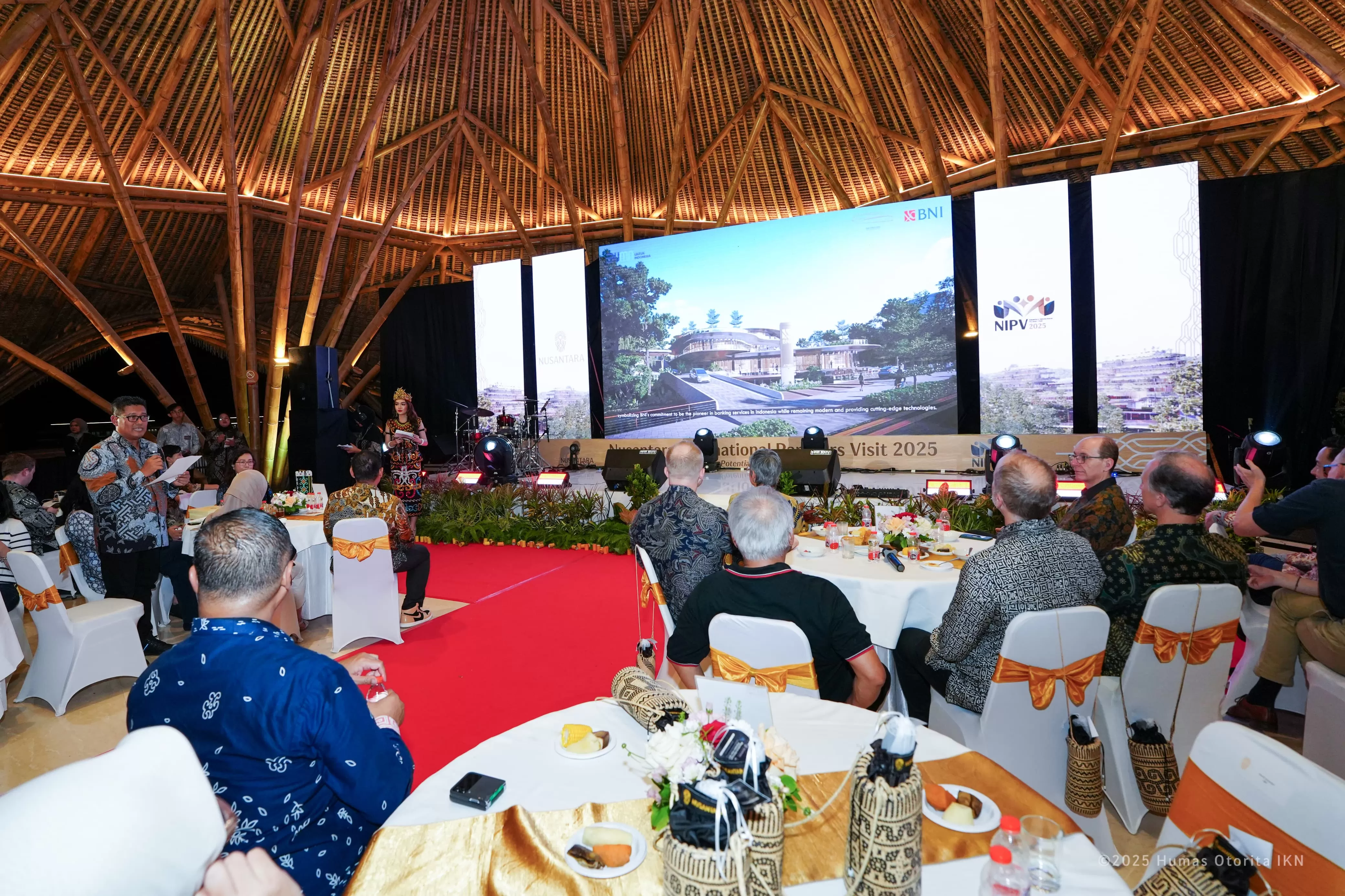 Nusantara International Partners Visit 2025 di Beranda Nusantara, IKN, Kamis malam 13 Februari 2025 