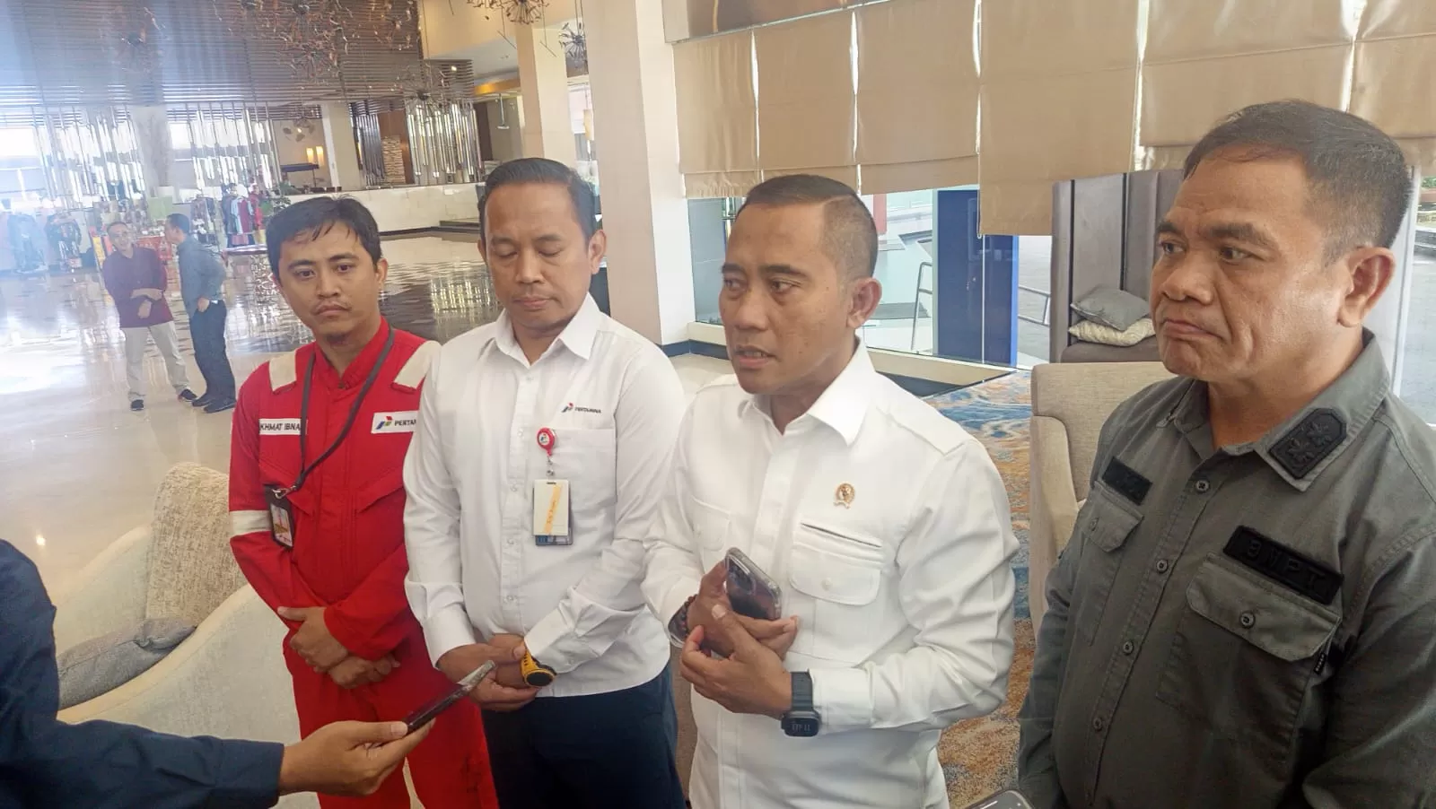 Komjen Purn Eddy Hartono Kepala BNPT menjelaskan memperkuat kolaborasi dengan Pertamina dalam upaya mitigasi dan pencegahan ancaman terorisme terhadap objek vital nasional (Obvitnas)