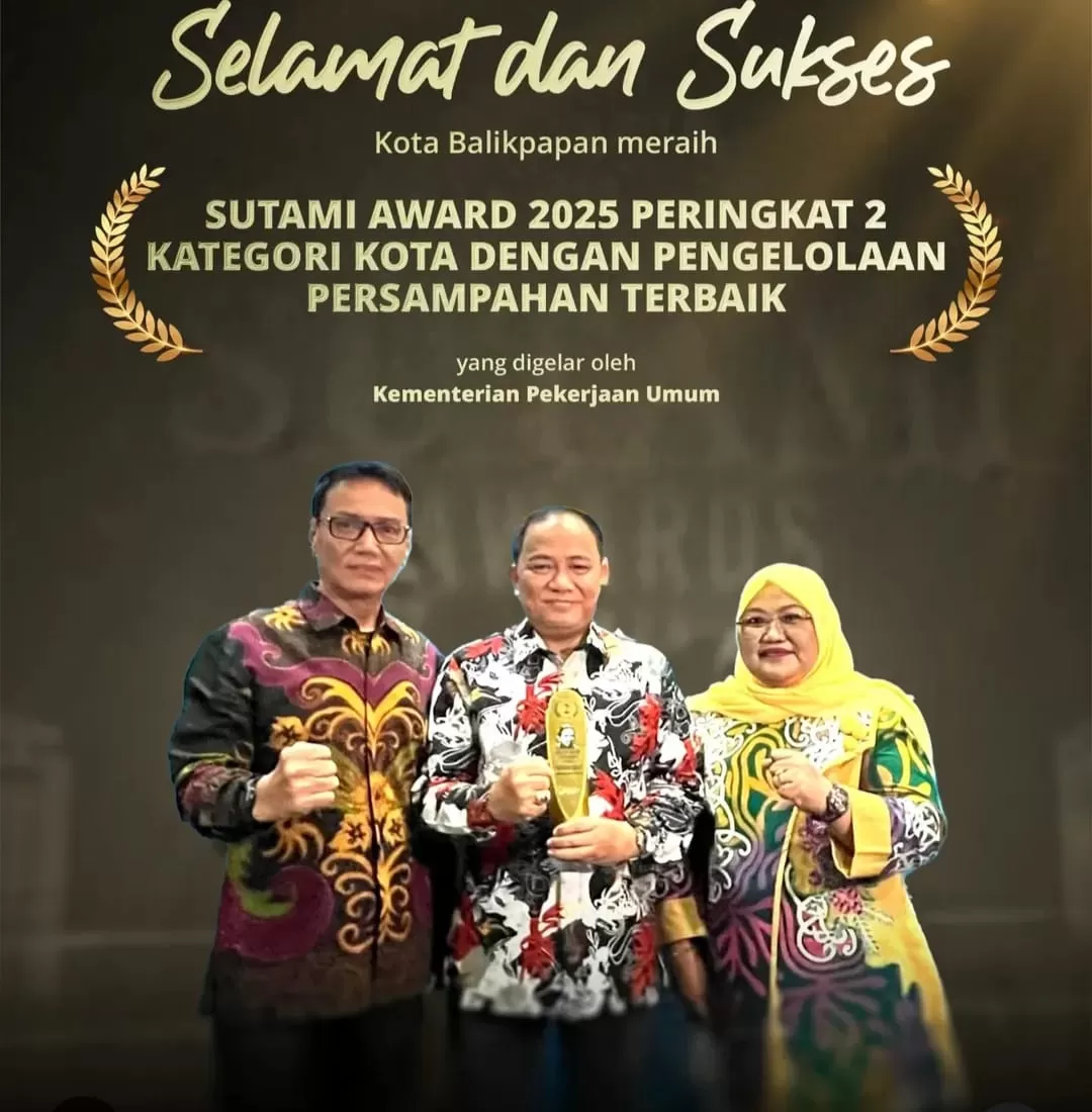 Pemkot Balikpapan  melalui Kepada Dinas Lingkungan Hidup Balikpapan meraih Juara kedua nasional dalam ajang Sutami Awards 2025 berkat kinerja terbaik dalam pengelolaan sampah.