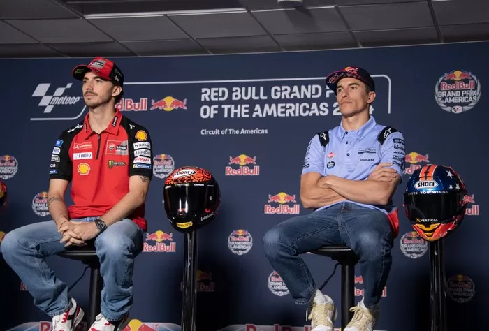 Francesco Bagnaia dan Marc Marquez