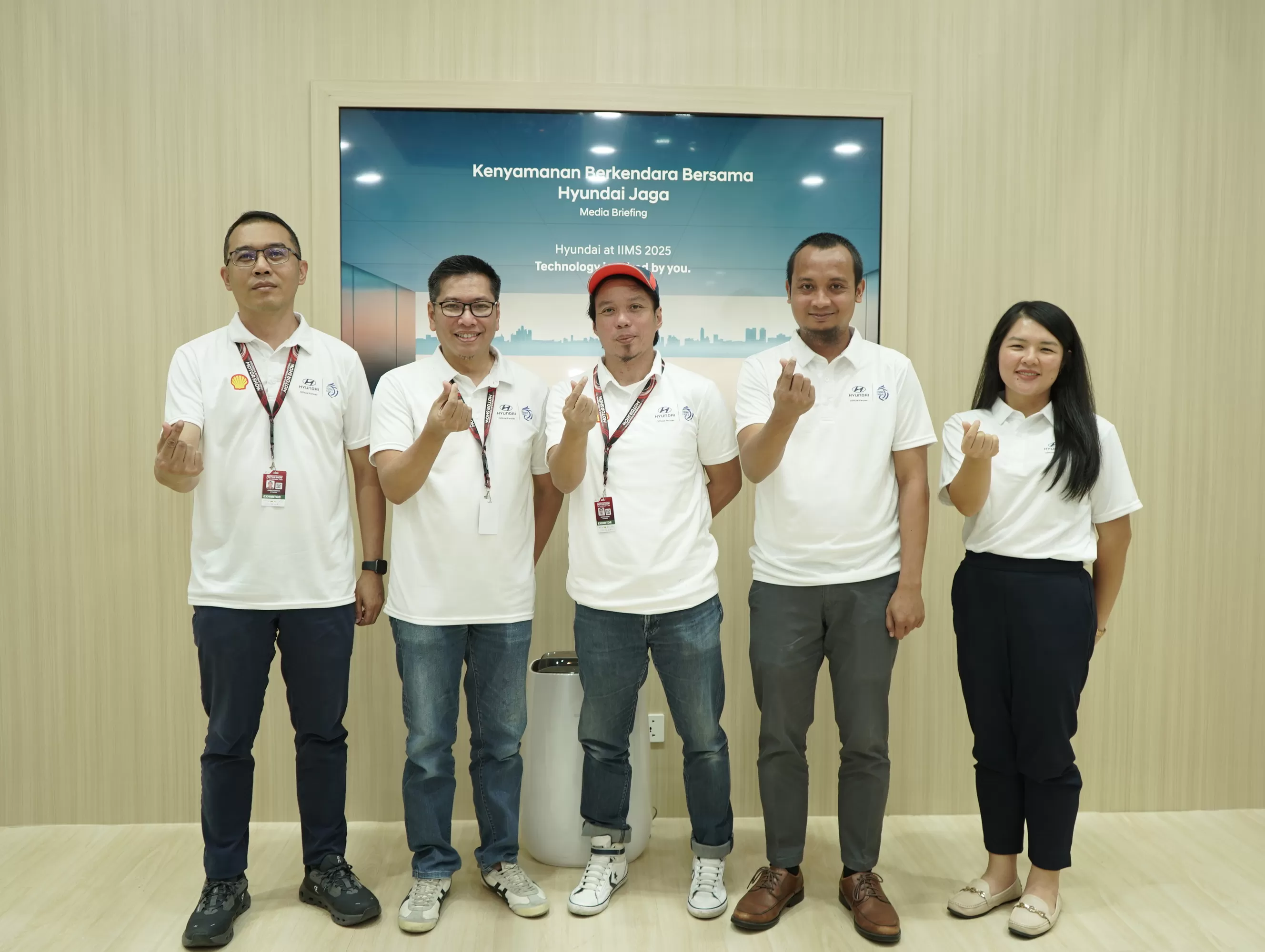 Haris Agus Wiyono, Head of Afters Sales Service Department HMID_ Denny Ramadhani, Head of Customer Communications HMID_ Suprayetno, Head of Service Marketing_ Shofwatuzzaki, Head of Technical Lu