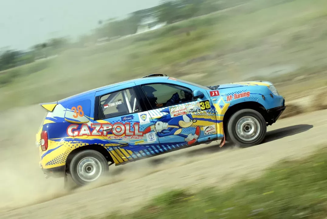 Tomi Hadi di Putaran 3 Kejurnas Sprint Rally 2025 Semarang