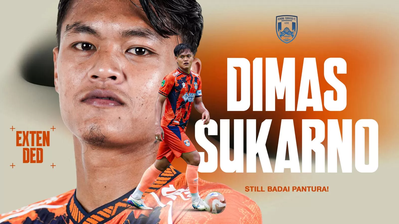 Tampil Konsisten di Lini Belakang, Kendal Tornado FC Pertahankan Dimas Sukarno Putra (KlikSolonews/dok Kendal Tornado FC)
