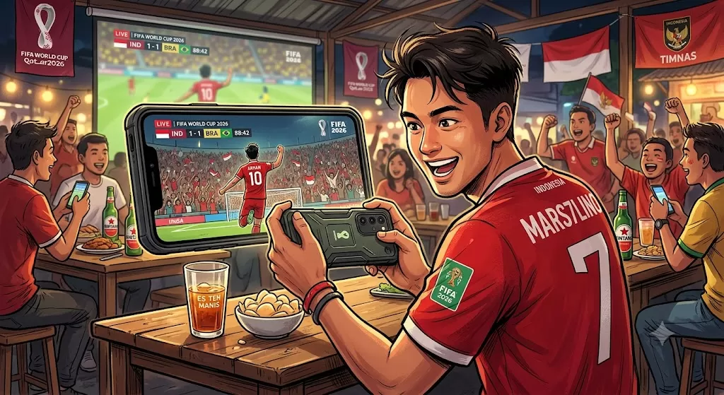 Cara Nonton Piala Dunia 2026 di HP, Bisa Lewat Folaplay dan MAXStream (kliksolonews/dok AI)