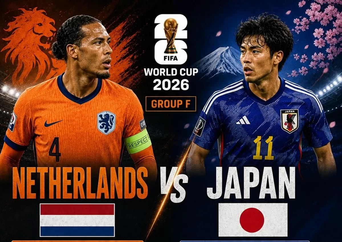 BIG MATCH Piala Dunia 2026: Jadwal Siaran Langsung dan Link Streaming Belanda vs Jepang. (KlikSolonews/dok X Piala Dunia 2026)