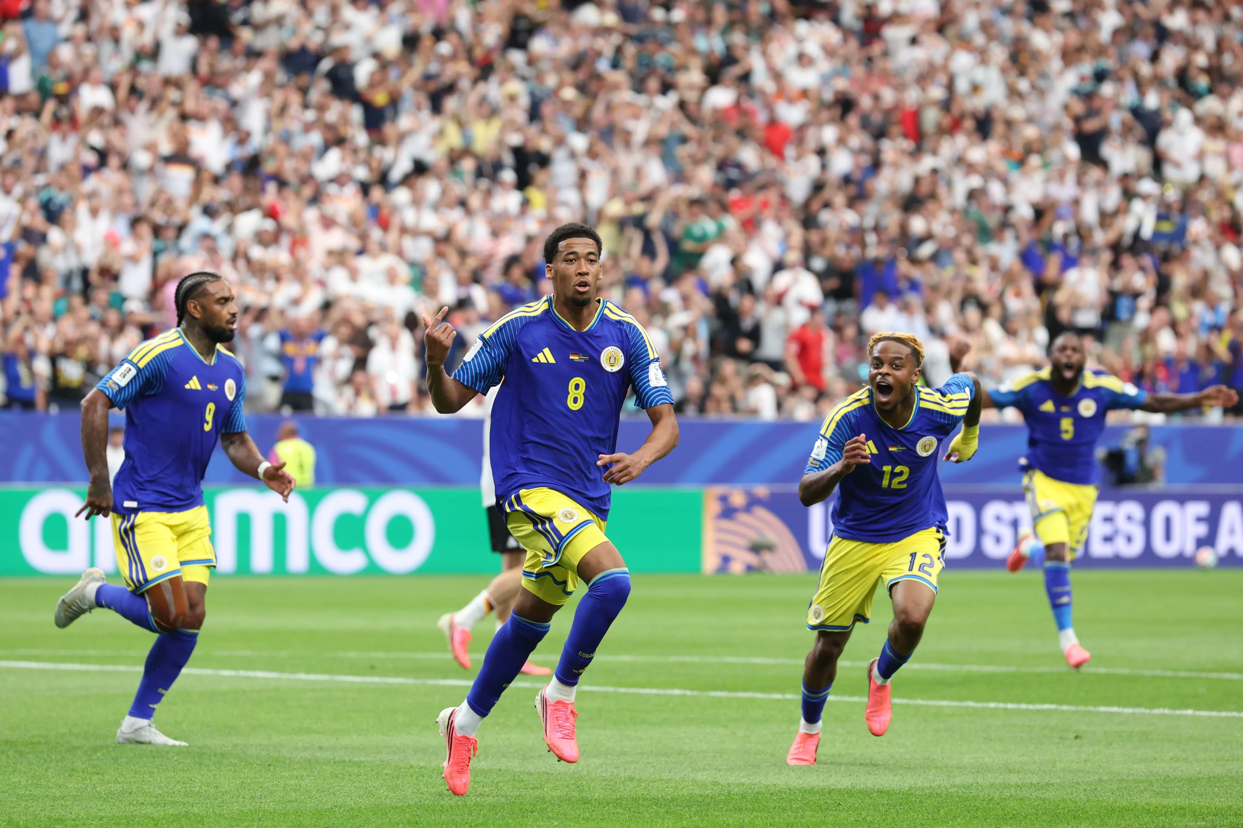 Hasil Piala Dunia 2026: Curacao Kejutkan Jerman di Babak Pertama Lewat Gol Livano Comenencia. (kliksolonews/dok X FIFA)