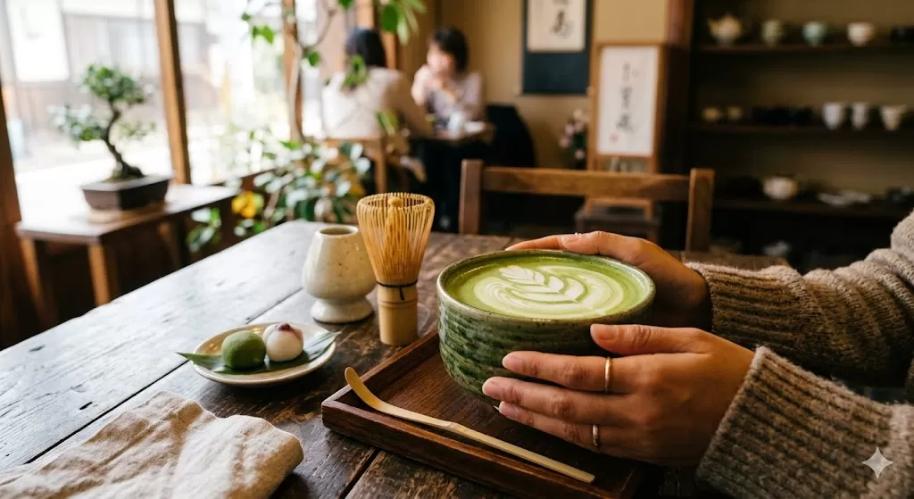 Enak tapi Berisiko: Apakah Matcha Aman untuk Penderita Maag? (kliksolonews/dok AI)