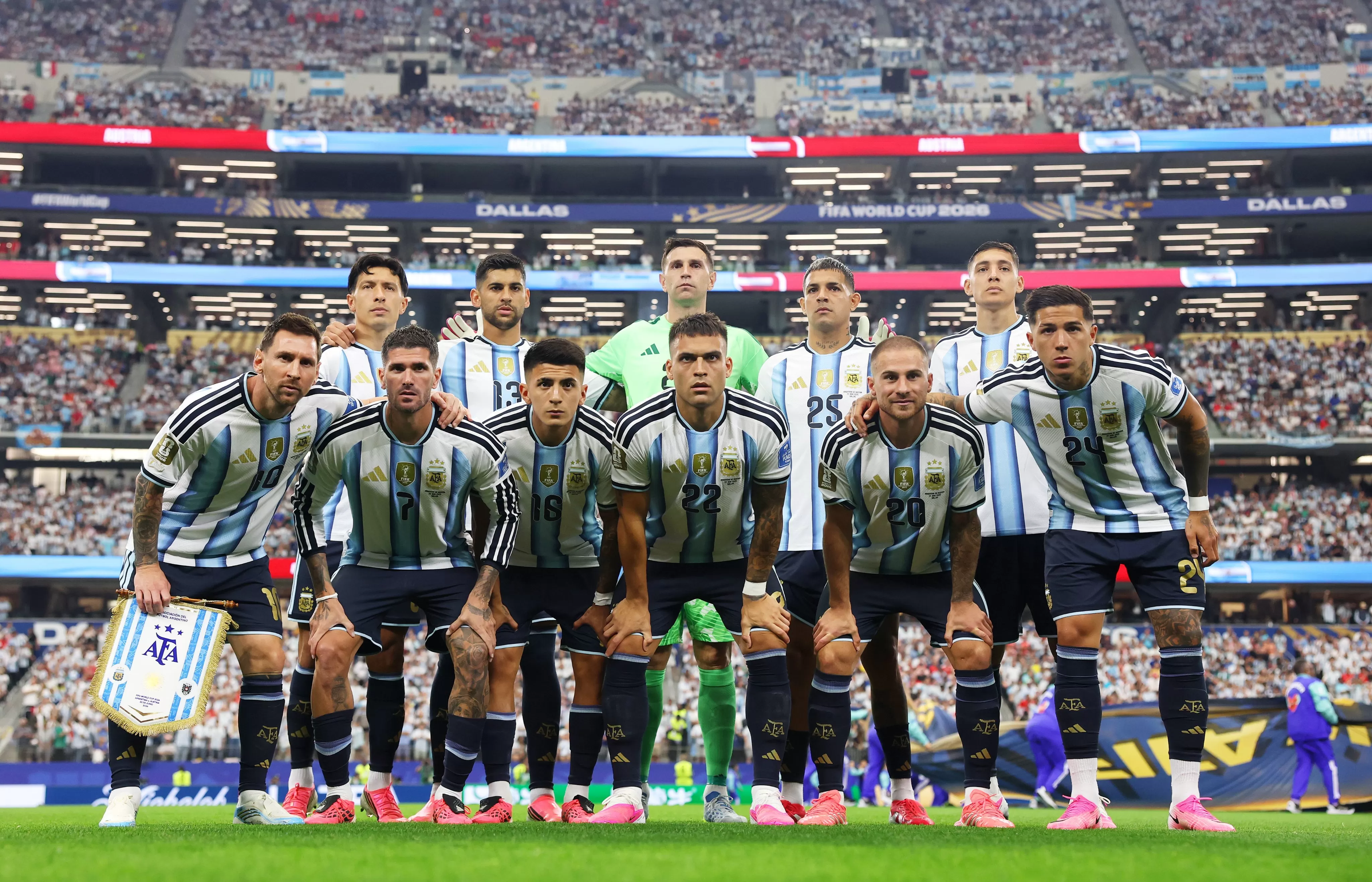 Lionel Messi Pecahkan Rekor Gol Piala Dunia, Argentina Unggul 1-0 atas Austria di Babak Pertama. (kliksolonews/dok X Argentina)