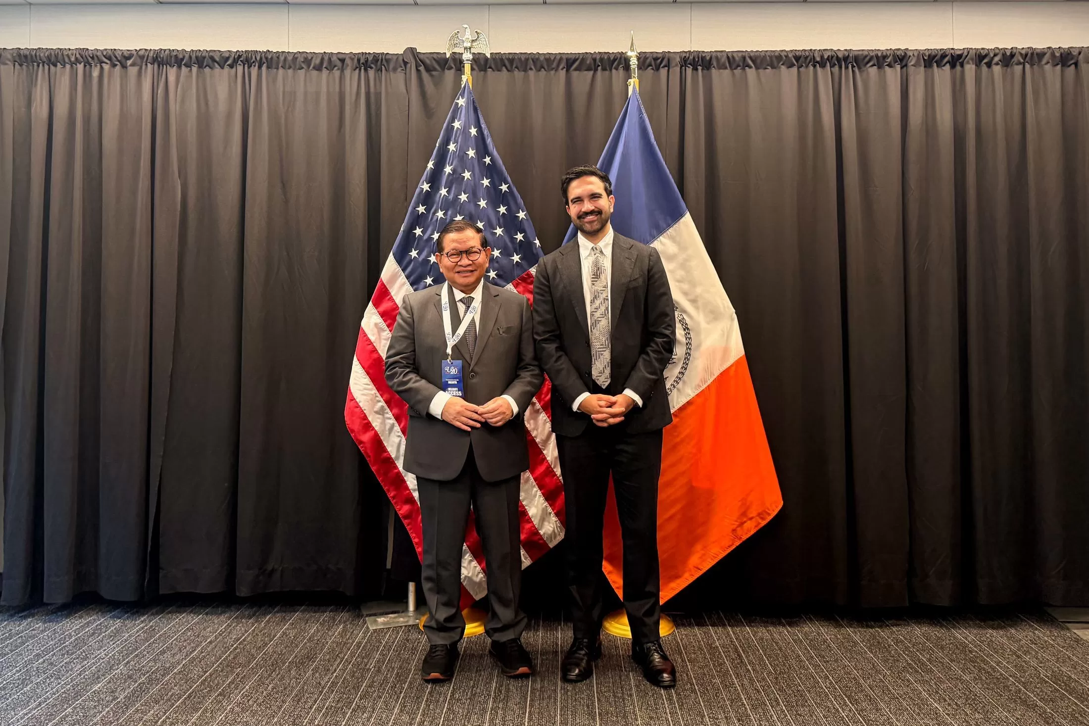 Gubernur DKI Jakarta Pramono Anung dan Wali Kota New York Zohran Kwame Mamdani (Pemprov DKI Jakarta)