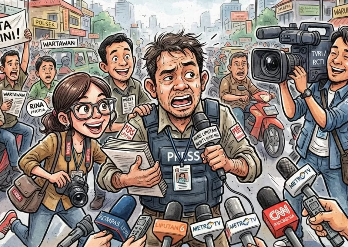 Kelihatan Keren, Ternyata Jadi Jurnalis Penuh Tantangan (Beritaonline.co - ilustrasi)
