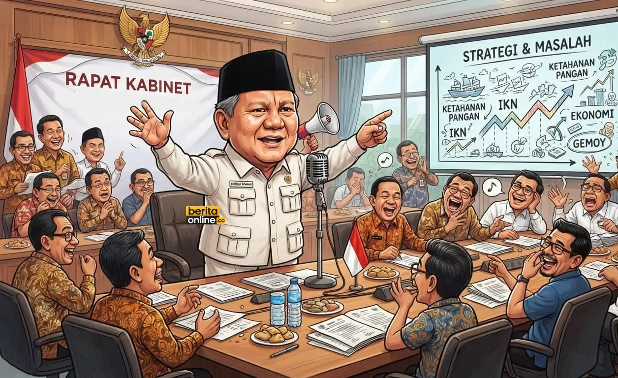 Prabowo Selenggarakan Ratas di Istana Merdeka, Wujudkan Pendidikan Gratis Sampai Universitas (Beritaonline.co - ilustrasi)