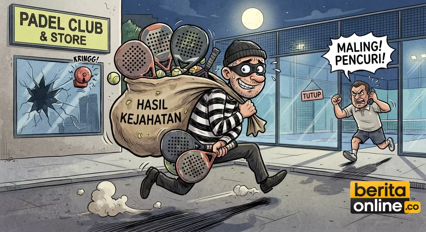 Jual Lewat Facebook Marketplace, Tiga Pencuri Raket Padel di Bekasi Tertangkap  (Beritaonline.co - ilustrasi)