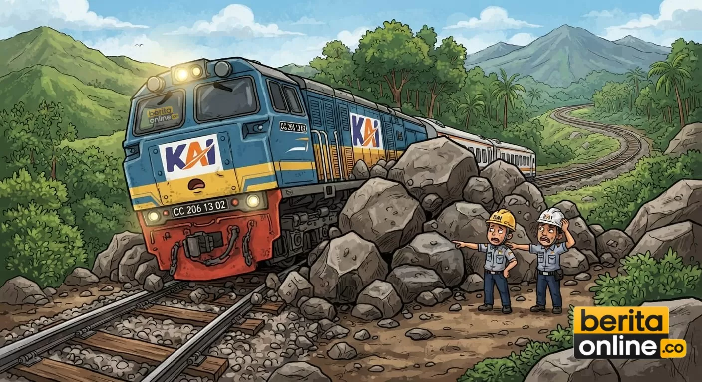 Ulah Iseng Taruh Batu di Rel Kereta, Ancaman Penjara Sampai 15 Tahun! (Beritaonline.co - ilustrasi)