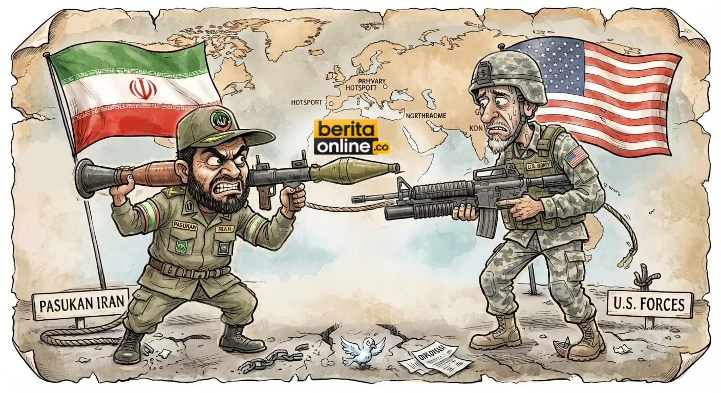 ran Peringatkan Konflik AS-Israel Bisa Meluas, Samudera Hindia Ikut Disebut (Beritaonline.co - ilustrasi)