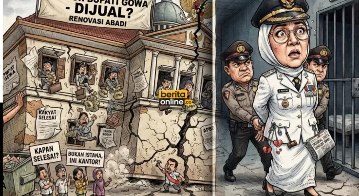 Urusan Izin Bangunan Berujung Hukum, Bupati Gowa Ditetapkan Tersangka (Beritaonline.co - ilustrasi)