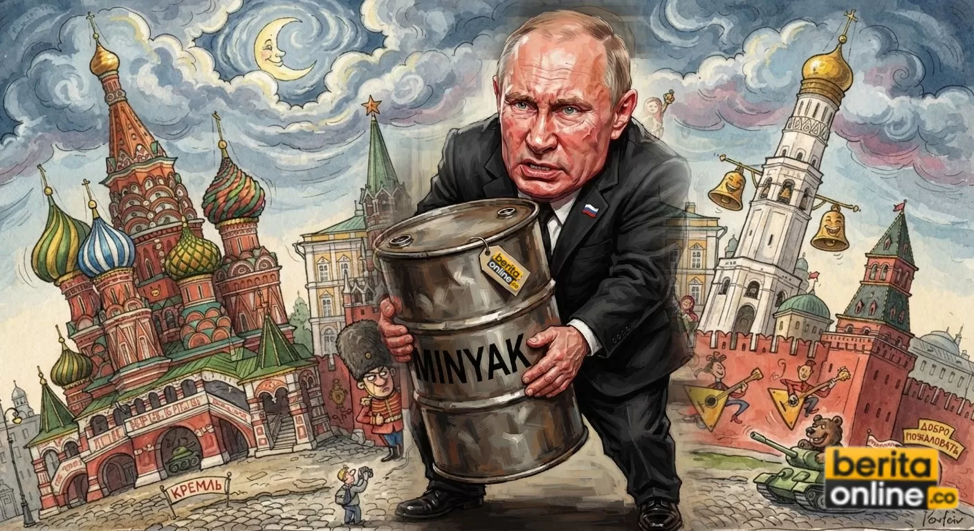 Minyak Rusia Makin Susah Dikepoin, Putin Batasi Data Harga hingga Rute Ekspor (Beritaonline.co - ilustrasi)