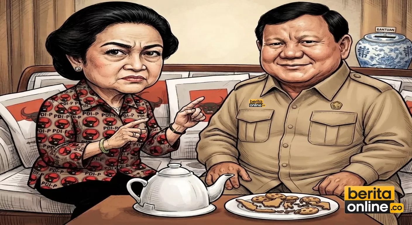 Prabowo Datang Takziah, Obrolan dengan Megawati Ikut Bahas Bangsa (Beritaonline.co - ilustrasi)