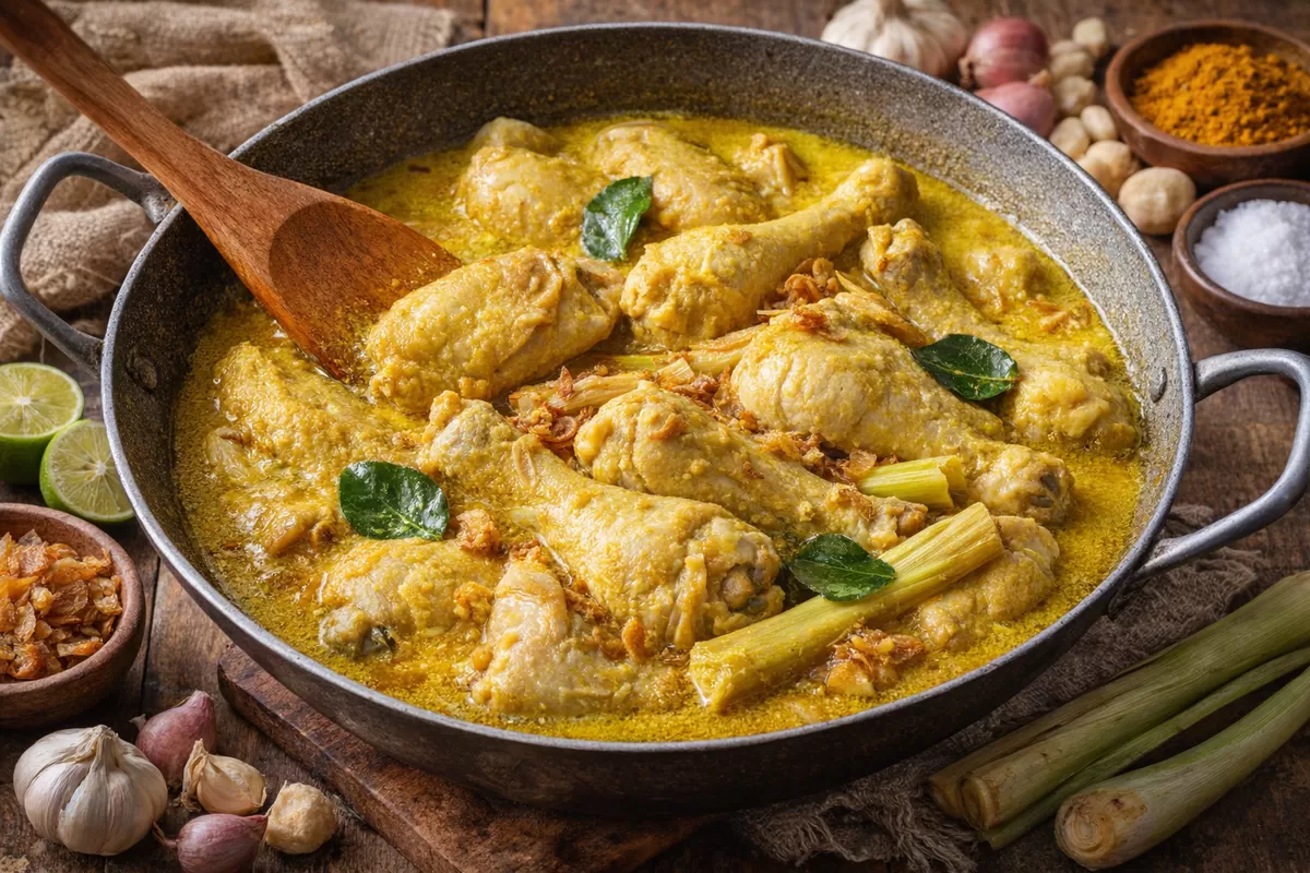 Resep Opor Ayam Kuning yang Gurih dan Kaya Rempah, Cocok untuk Menu Makan Keluarga (ilustrasi)