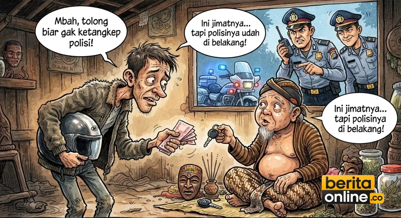Pelaku Curanmor Cari Jampi-Jampi Dukun, Tapi Tetap Kepergok Polisi (Beritaonline.co - ilustrasi)