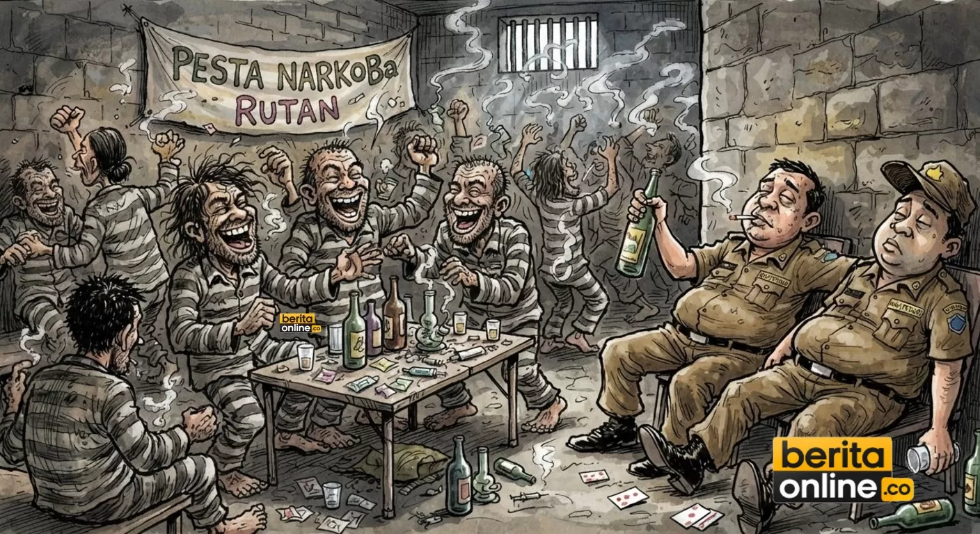 Ada Dugaan Pesta Narkoba di Rutan, Petugas: Waduh, Ini Harus Dibongkar (Beritaonline.co - ilustrasi)