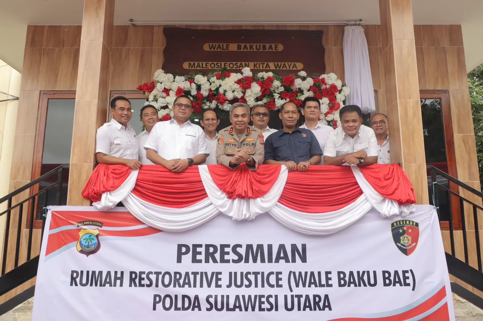 Kapolda Sulut Setyo Budiyanto Resmikan Rumah Restorative Justice Wale ...