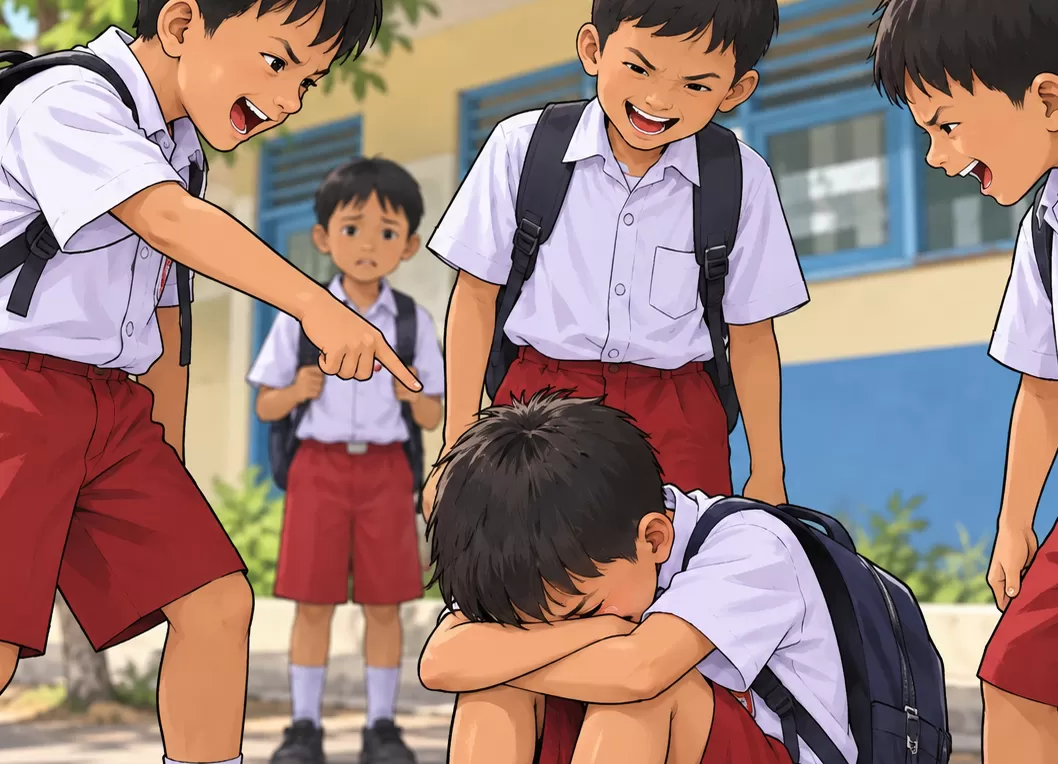 Gambar Ilustrasi Bullying Siswa (Ilustrasi)