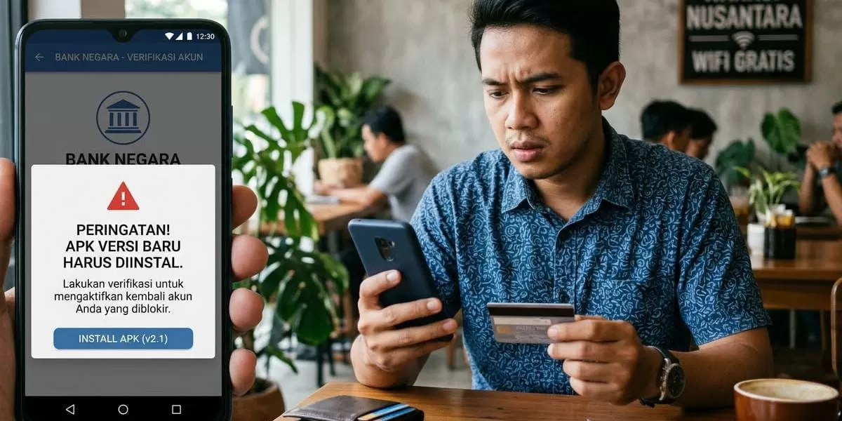 Ilustrasi modus peniouan apk melalui undangan / foto NKRI24JAM