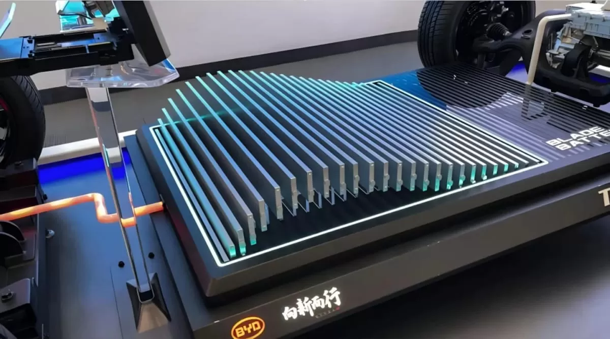 Penampakan struktur cel Blade Battery / foto BYD Group