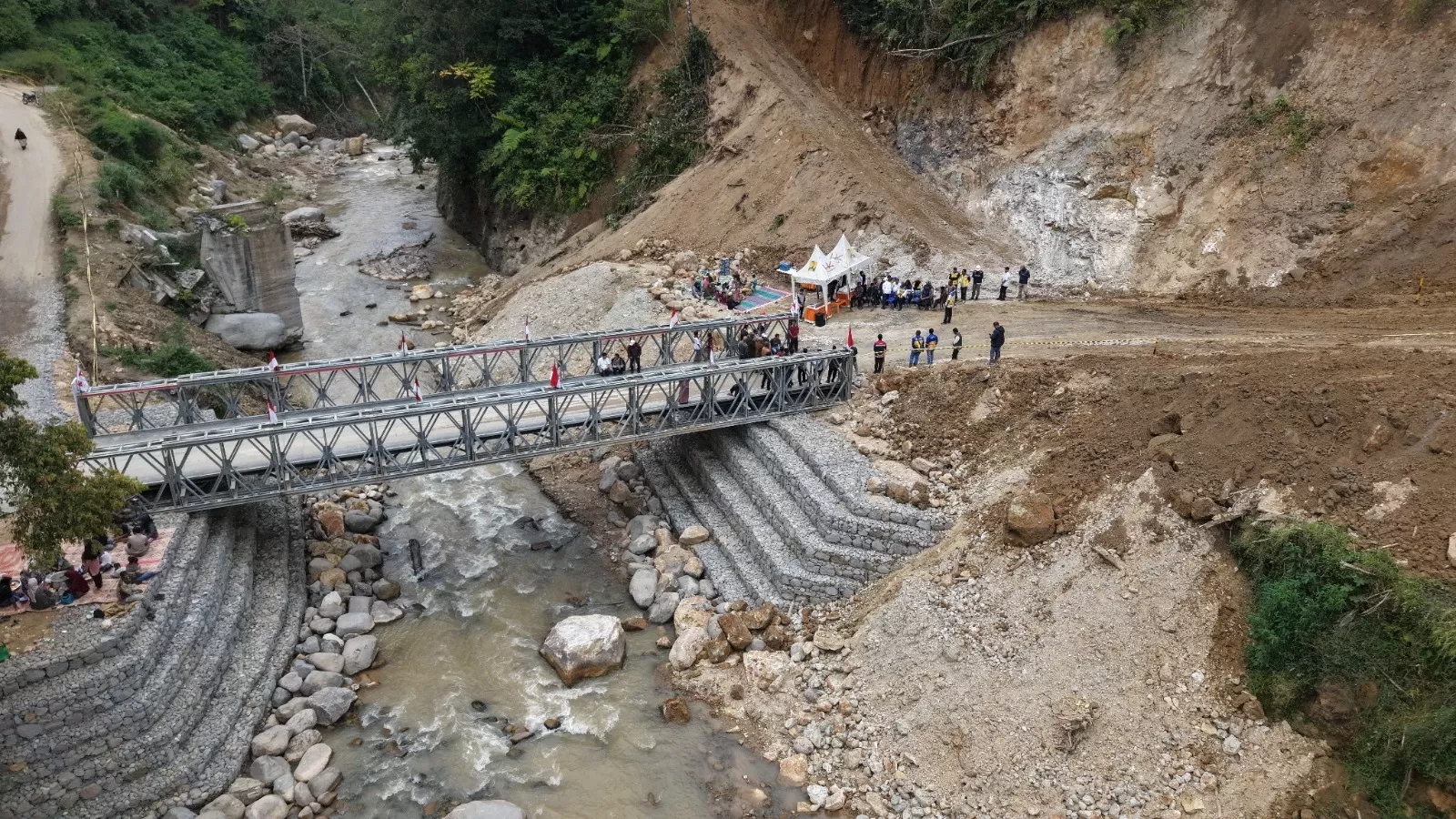 Ilusttasi. Progres pembangunan jembatan wilaya terdampak bencana.Foto Dok PUPR.