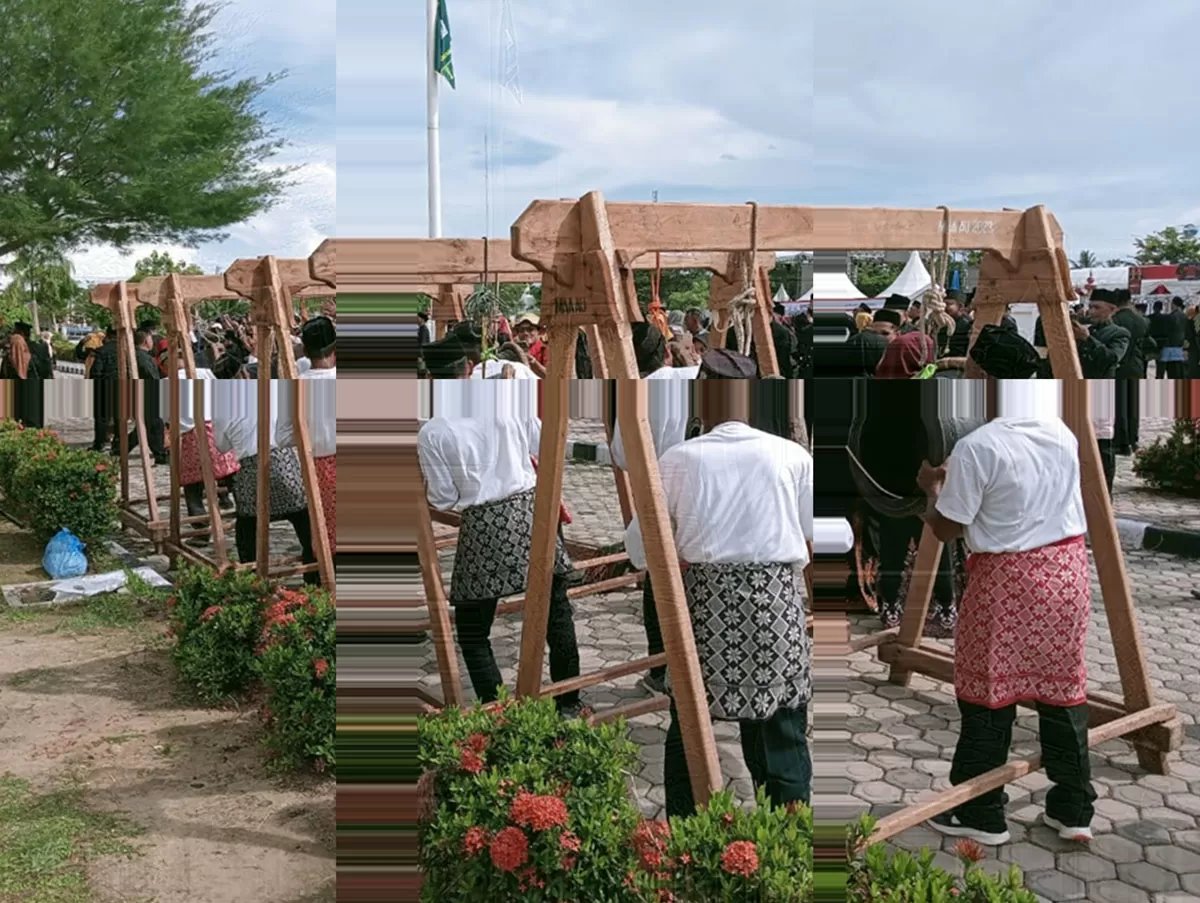 Penampilan budaya tradisional Rapai di Aceh Utara. Foto dok Pemkab Aceh Utara.
