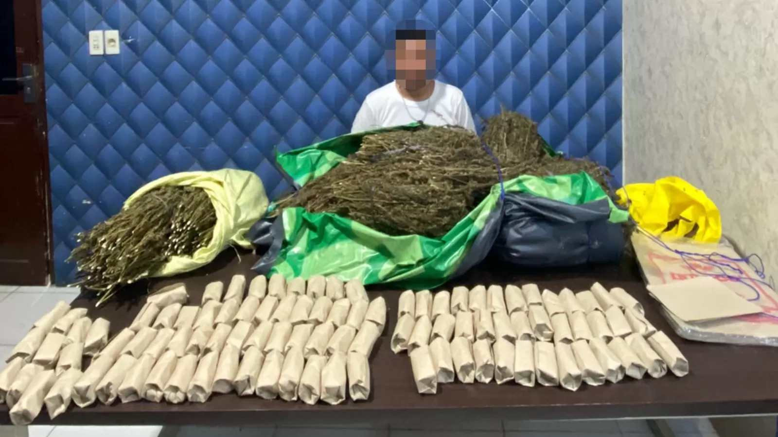 Barang Bukti Berupa Ganja Kering di Mapolres Aceh Barat. Foto Humas Polres Aceh Barat (Foto Humas Polres Aceh Barat)
