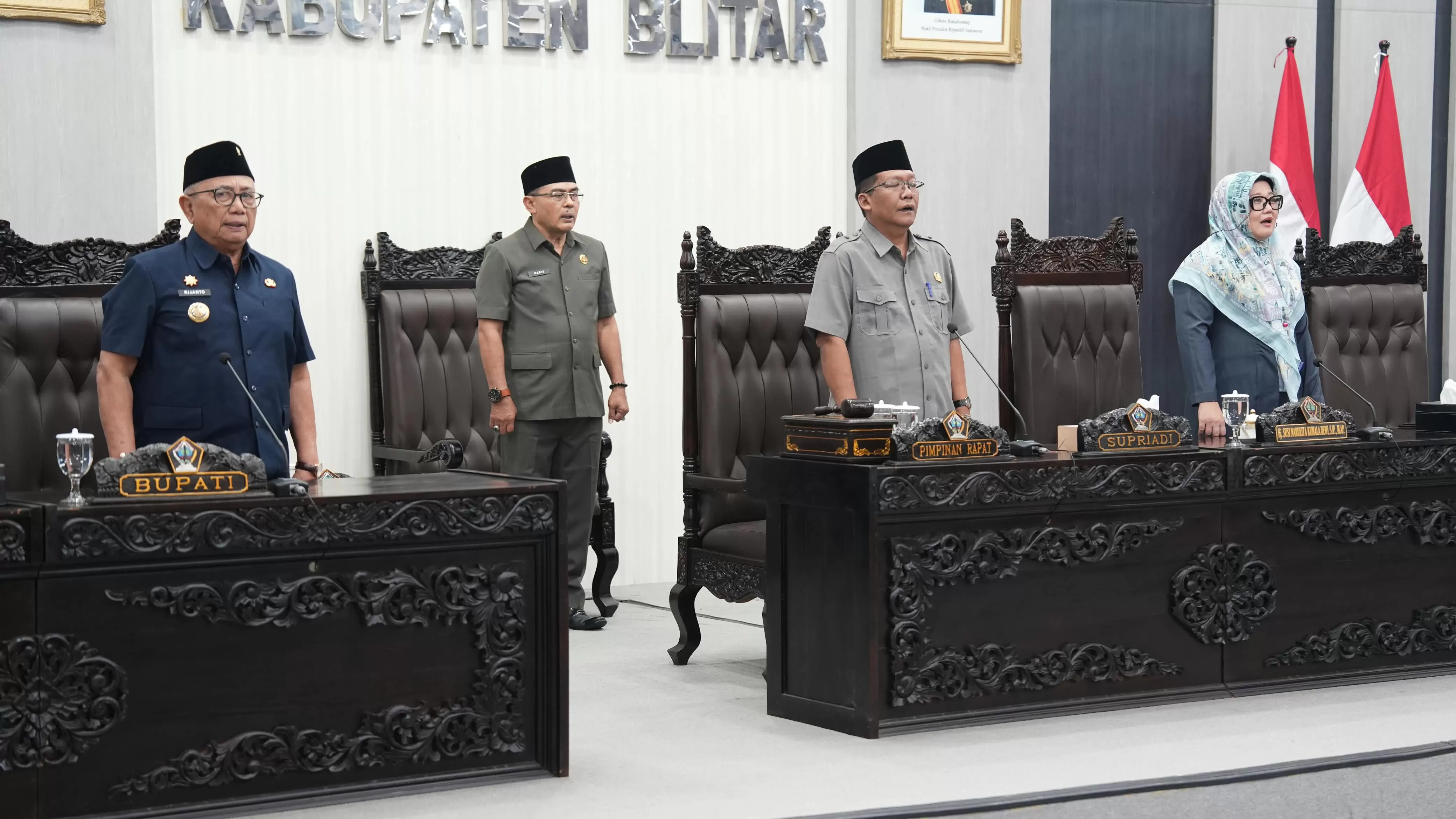 Rapat Paripurna DPRD Kabupaten Blitar, Selasa (29/9/2026) malam. (Foto: Ist)