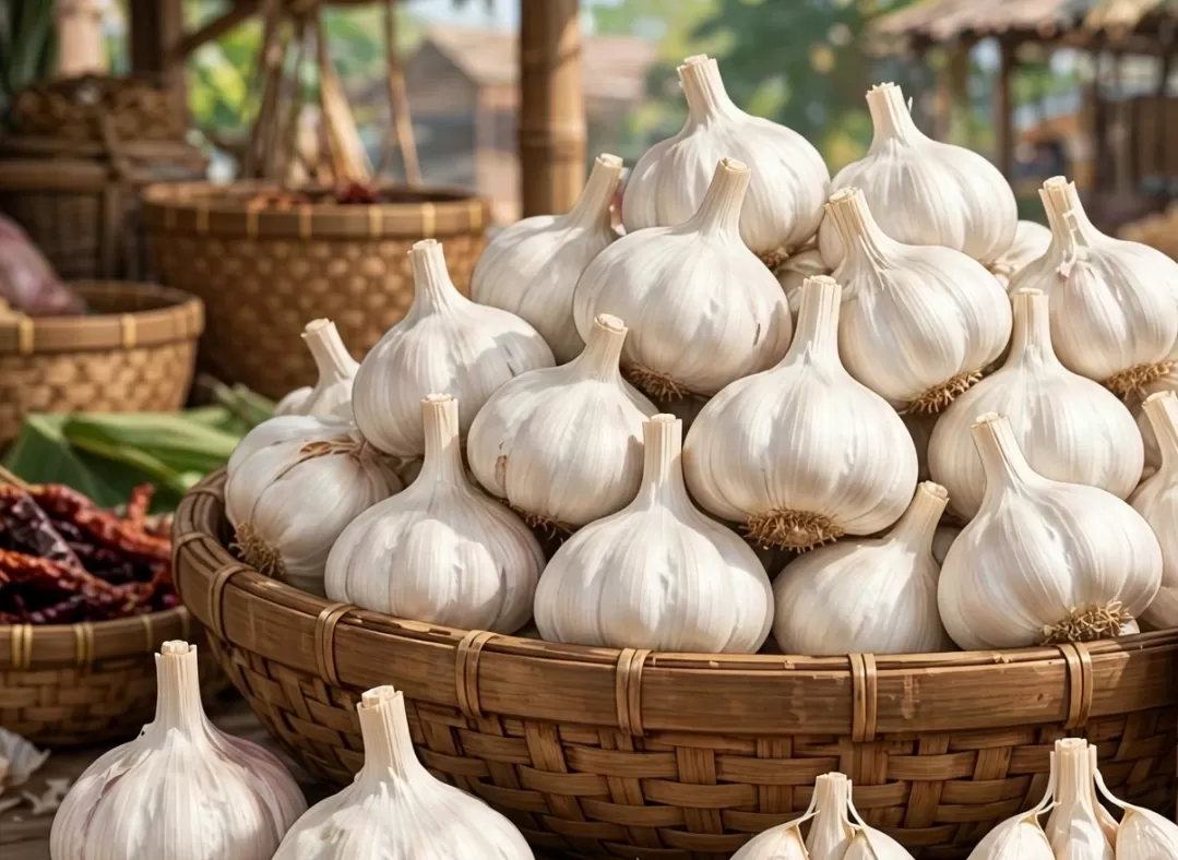 Ilutrasi Bawang Putih. (AI) (Paliwara.com)