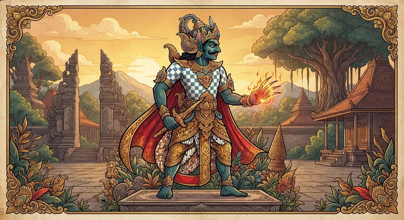 Ilustrasi Ontoseno dalam pewayangan