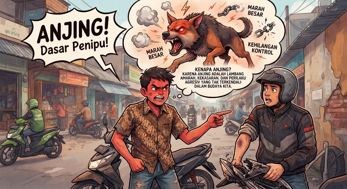 Ilustrasi saat manusia marah