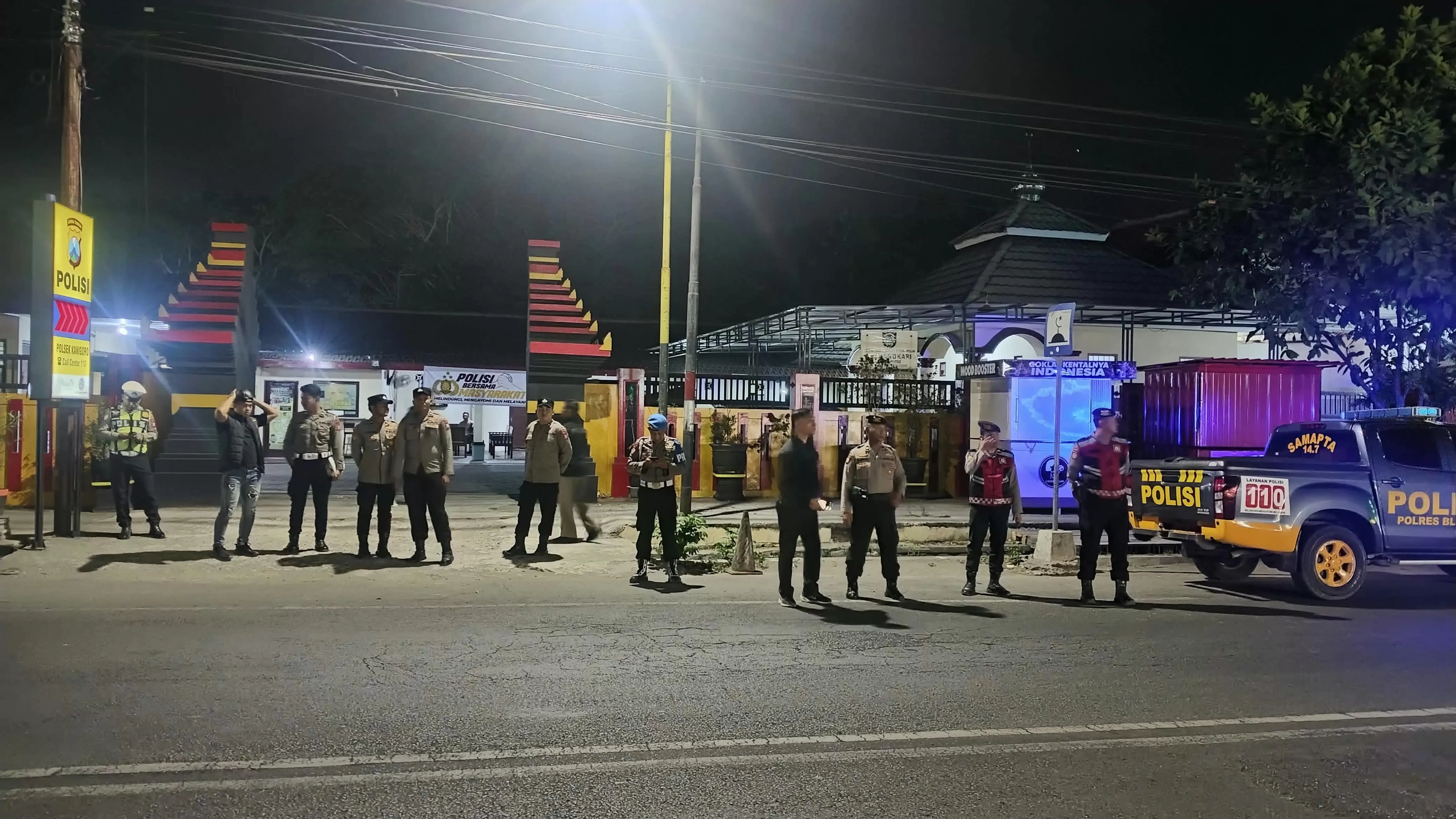 Polres Blitar menggelar kegiatan patroli Kegiatan Rutin yang Ditingkatkan (KRYD