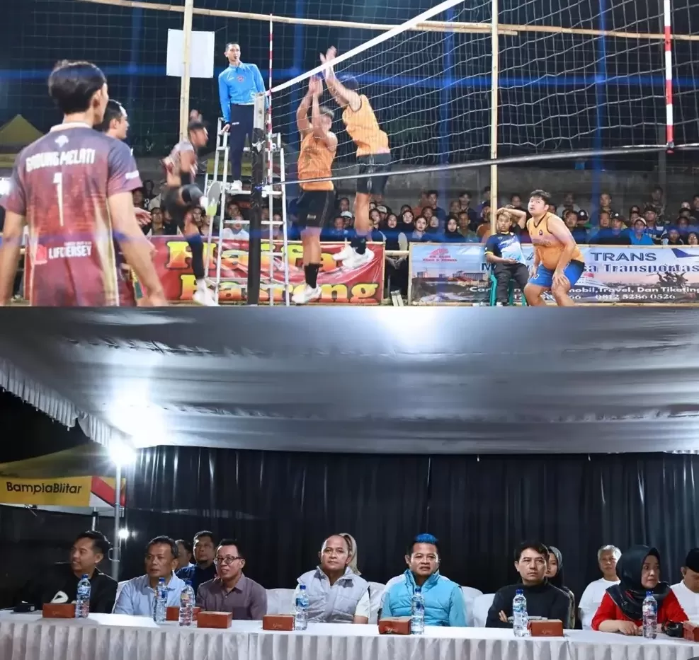 Final Lomba Voli Jambul Biru Josjis. (ist)