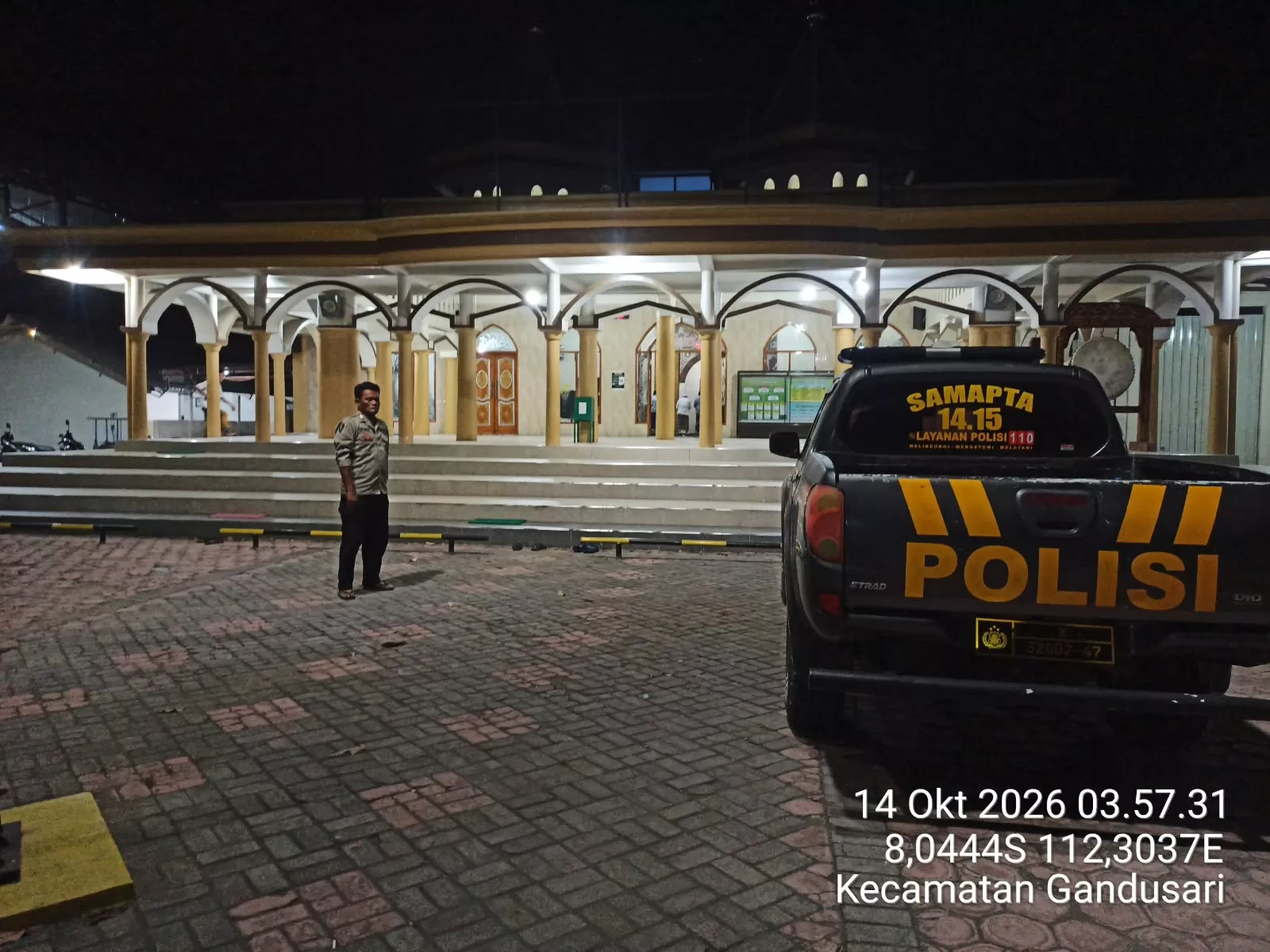Polsek Gandusari Gelar Patroli Subuh dan Salat Berjamaah