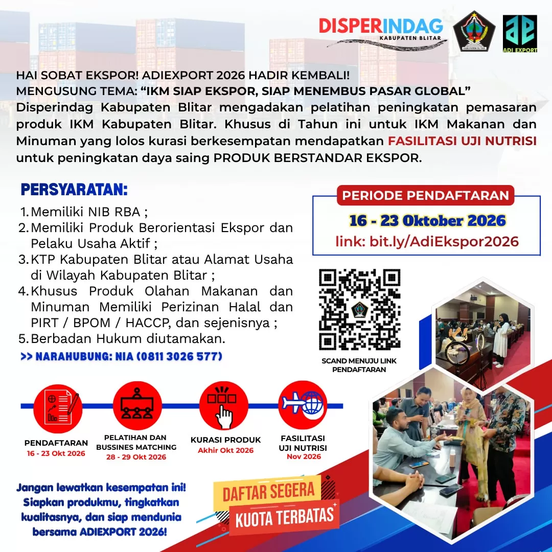ADIEXPORT 2026 . (Foto: Instagram @disperindagkab)