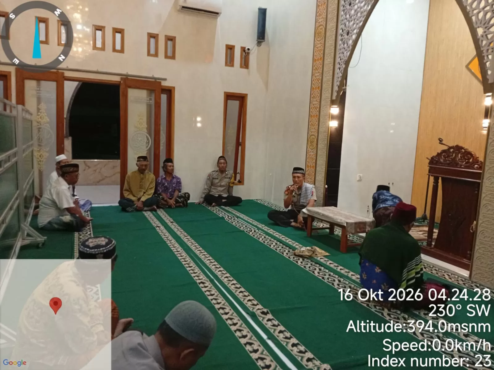 Polsek Gandusari melaksanakan kegiatan patroli subuh keliling 
