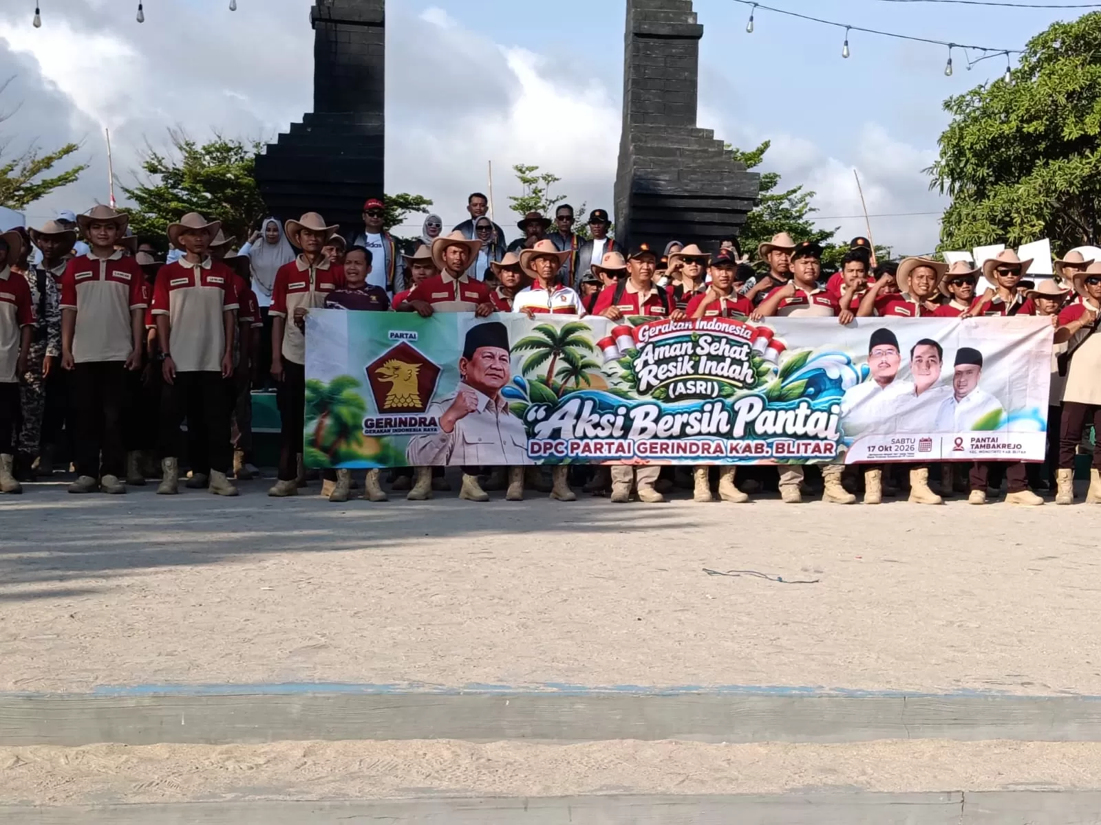 Aksi peduli Gerindra Kabupaten Blitar