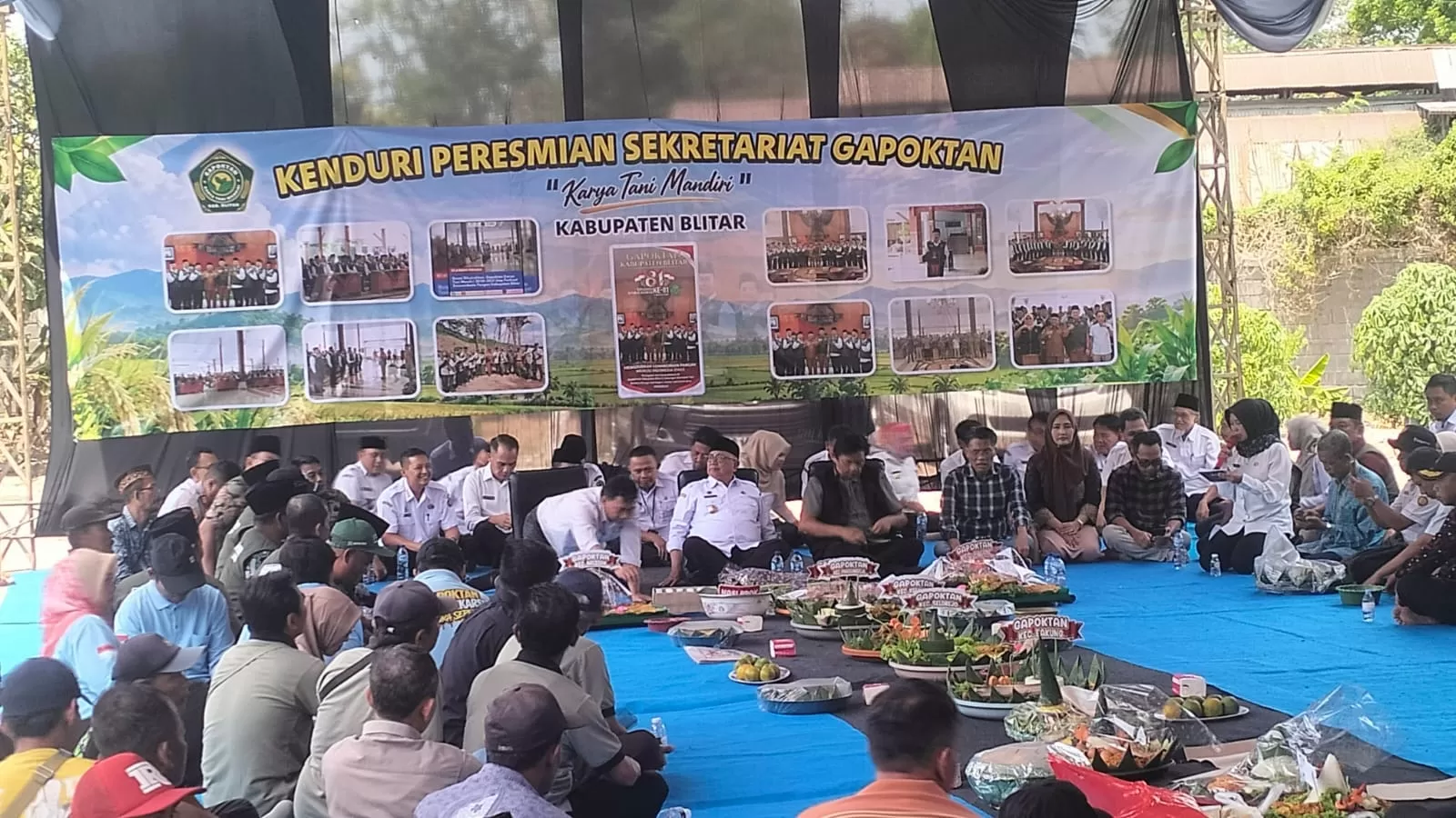 Bupati Blitar Drs. H. Rijanto, M.M., meresmikan Sekretariat Gabungan Kelompok Tani (Gapoktan) Karya Tani Mandiri 