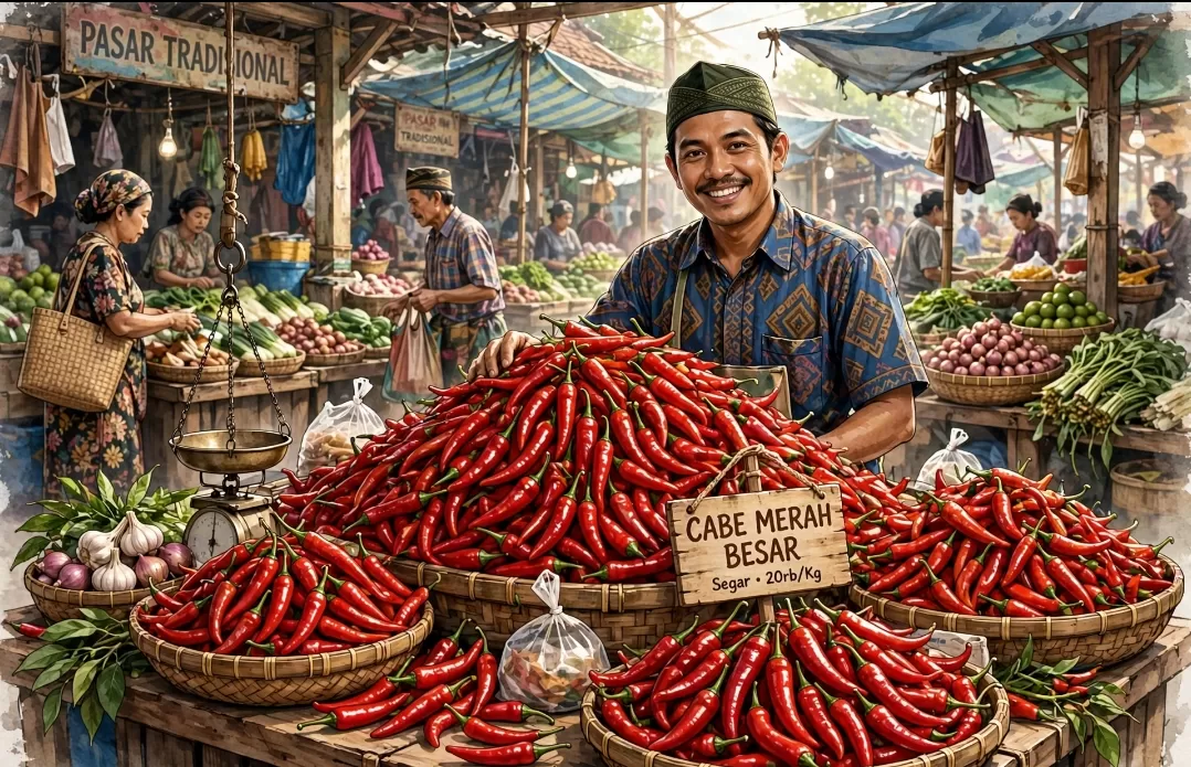 Ilustrasi pembuat Cabe Merah Besar. (Foto: AI)