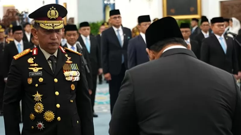 Listyo Sigit menerima jabatan sebagai Kepala Staf Kepresidenan (KSP) usai dicopot sebagai Kapolri digantikan Suyudi Ario Seto. (YouTube/Sekretariat Kepresidenan)