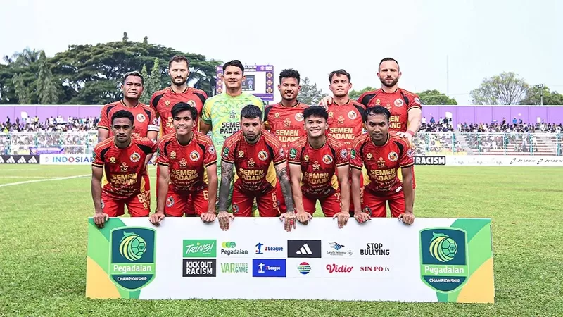 Skuad Semen Padang FC dalam kompetisi Pegadaian Championship atau Liga 2 2026/2027. (Foto: MO Semen Padang FC)