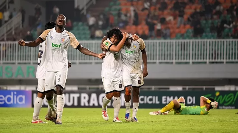 Persikad Depok saat menaklukkan Semen Padang FC 2-1 dalam lanjutan Pegadaian Championship 2026/27 di Stadion Pakansari, Bogor, Minggu (11/10/2026). (Foto: MO Persikad Depok)