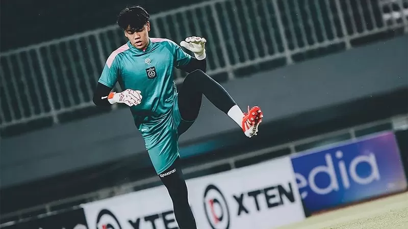 Penjaga gawang muda Persikad Depok, Dafa Al Gasemi. (Foto: MO Persikad Depok)