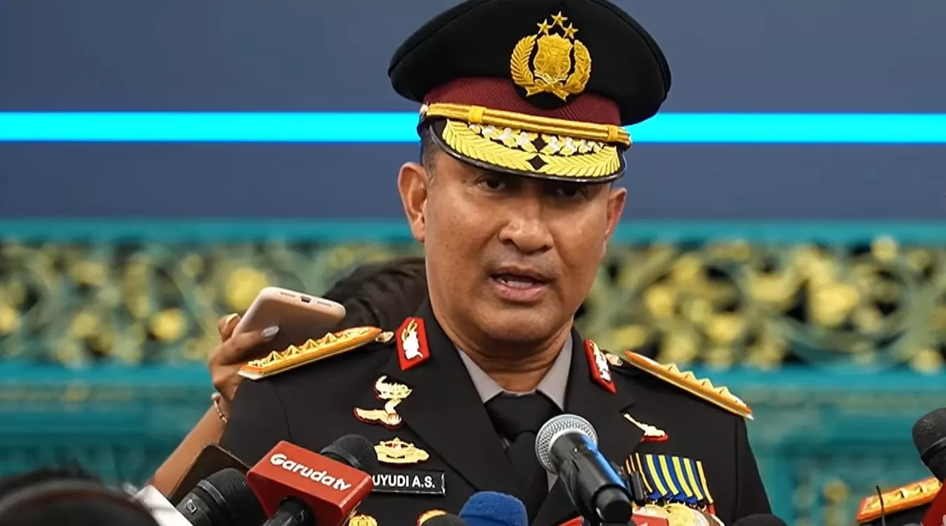 Kapolri Komjen Suyudi mutasi 88 Pati dan Pamen, termasuk perwira polisi yang bertugas di BNN. (Tangkapan layar YouTube Sekretariat Presiden)